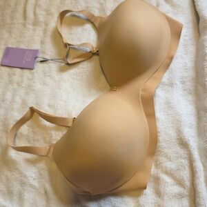 Chic Tan Bra with Gold Details